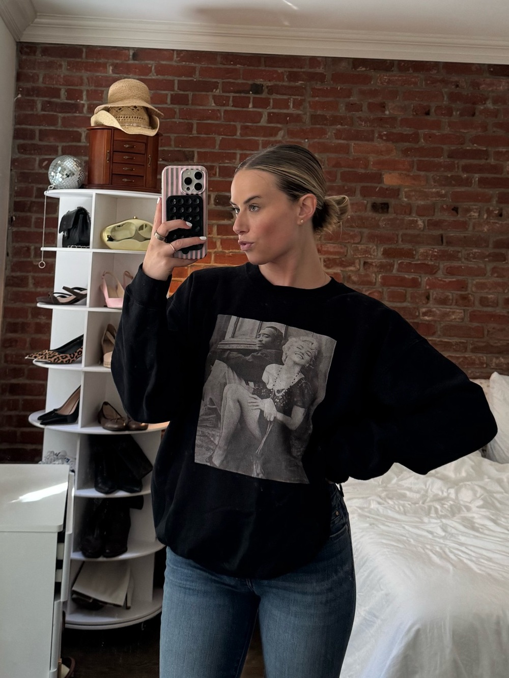 Marilyn Monroe + Tupac sweatshirt